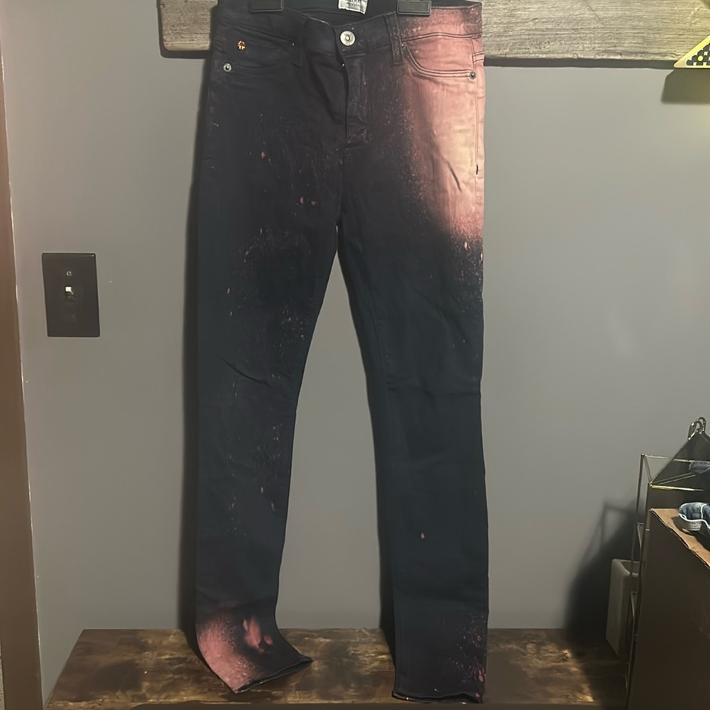 Hudson bleach splatter jeans